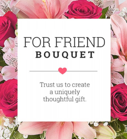 Valentines for friend bouquet