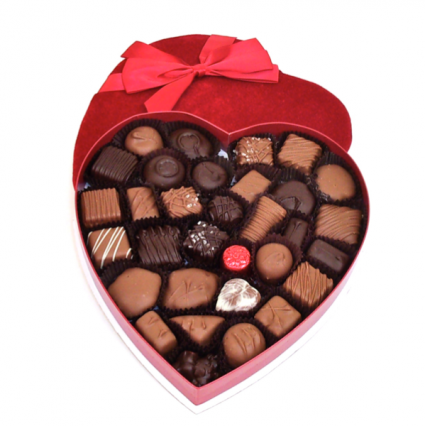 Vande Walle's Valentine’s Heart 1 lb chocolates  Chocolates 