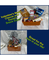 Valentine's Meat, Cheese & Sweets Snack Crate