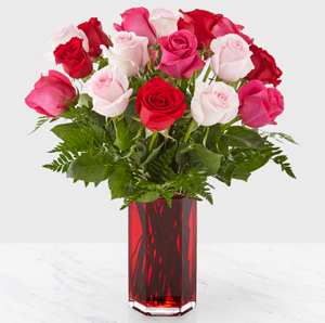 Valentine's Mix Mixed Rose Arrangement