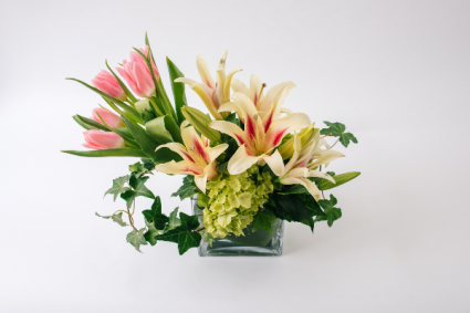 Harper Fragrant lilies Tulips and Hydrangea