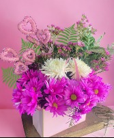 Valentine's PINK Flower Purse  Designer's Choice Mix 