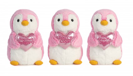 valentine penguin stuffed animal