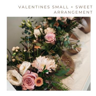 Valentines Small + Sweet Arrangement  in Moose Jaw, SK | Untamed Blooms + Botanicals/Ellen's On Main