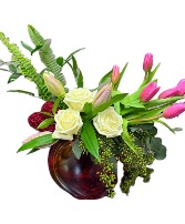 Carol's Cupid Vase Arrangement 