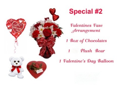 Valentines Special #2 Vase Arrangement
