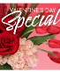 Valentine's special Fresh arrangement 