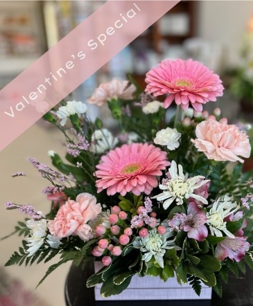 Valentine's Special: Pretty in Pink Flower Arrangement in Highland, UT | The Painted Daisy Florist