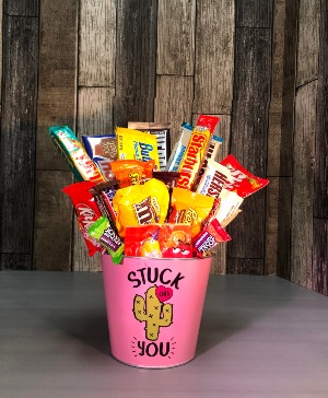Valentine's Themed Candy Bar Bouquet Candy