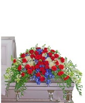 Valiant Honor Casket Spray Sympathy