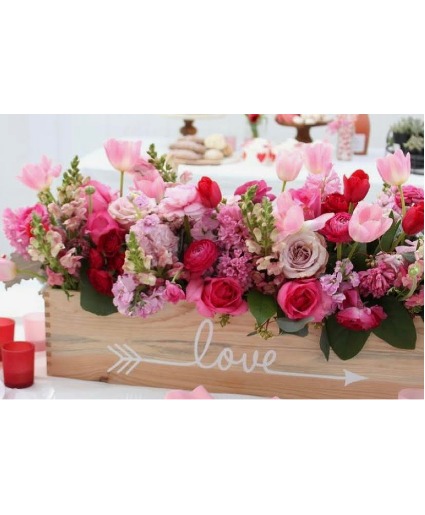 Love Flower Box Valentines Day 