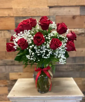 Valley Blooms   red roses  