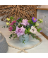 Vase Arrangement - Purple & White 