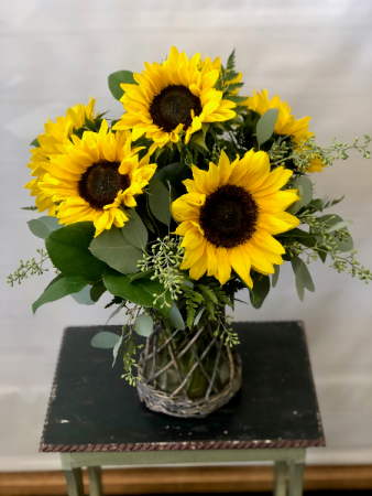 Vase of Happy  Floral Arrangement 