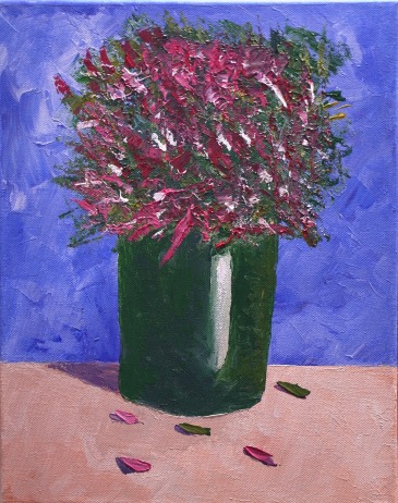 Vase of Heather  Acrylic on Canvas  in South Milwaukee, WI | PARKWAY FLORAL INC.