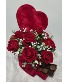 Velvet Heart Rose Bouquet w/ Chocolates 