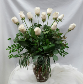 Vendella White Rose Fresh Floral Design