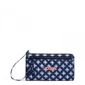 Vera Bradley UCONN Front Zip Wristlet