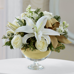 Vera Wang White centerpiece