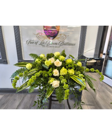 Verdant Garden Casket Spray