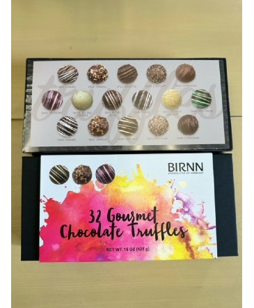 Vermont Birnn Chocolate Truffles mix 32 Piece Gift Box- Locally Made in Lebanon, NH | LEBANON GARDEN OF EDEN FLORAL SHOP & GIFTS