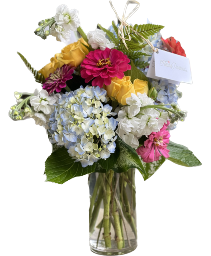 Vertical Seasonal Vase Arrangement 