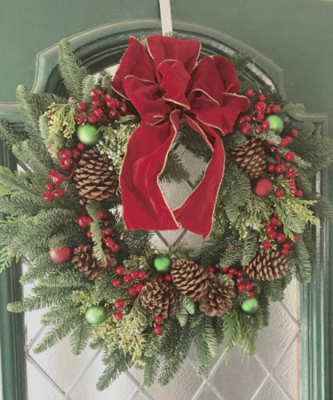 Very Berry Christmas Wreath Evergreen Christamas Wreath