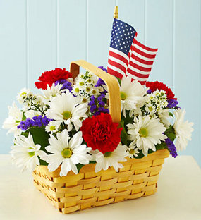 Veterans Remembrance Fresh flowers basket