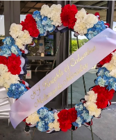 Veterans Tribute Wreath Standing Spray