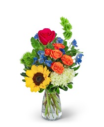 Vibrant As Your Love Flower Arrangement