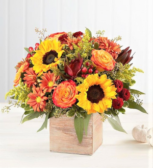 Vibrant Autumn In Keepsake Wood Box
