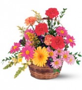 Vibrant Basket Arrangement Fresh Floral Arrangement