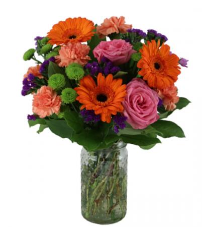 Vibrant blooms Vase