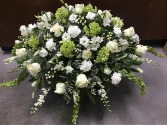 Vibrant Chartreuse Casket Spray