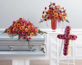 Vibrant Expression of Love Funeral Flower Package