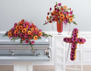 Vibrant Expression of Love Funeral Flower Package in Riverside, CA | Willow Branch Florist of Riverside
