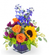 Vibrant fall colours  Fall vase 