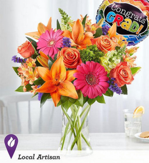 Vibrant Floral Medley™ for Graduation Arrangement