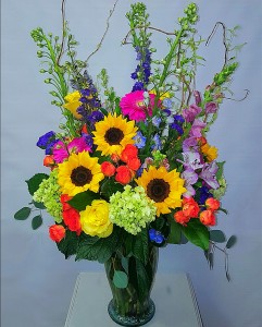 Vibrant Garden WOW Arrangement  Vase arrangement 