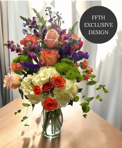 Vibrant Garden Vase Arrangement