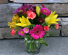 Vibrant Ginger Jar Classic Flower Arrangement