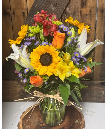 Vibrant Harvest Flower Arrangement in Moncks Corner, SC | Mama and Me Flowershack