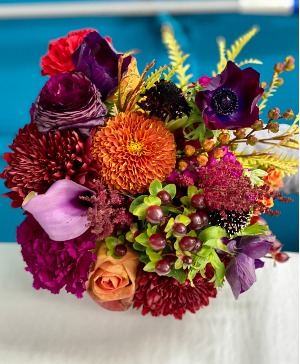 Vibrant Hues Nosegay/ Handheld Bouquet