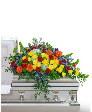 Vibrant Life Casket Spray Sympathy