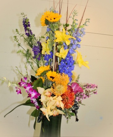 Vibrant Life Custom Arrangement in Houston, TX | VILLAGE GREENERY & FLOWERS