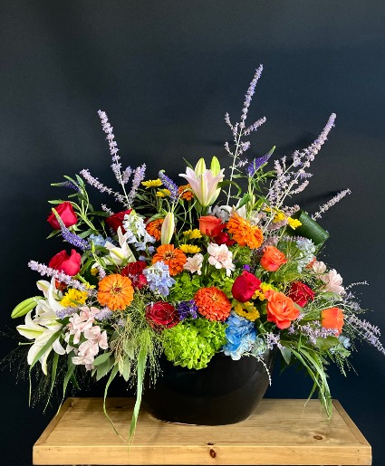 Vibrant Memories Sympathy Arrangement