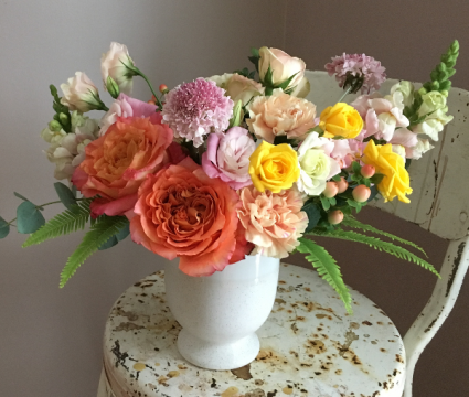 Vibrant Pastel Compote Arrangement