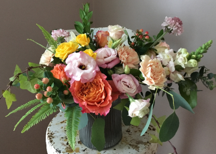 Vibrant Pastel Tin Arrangement