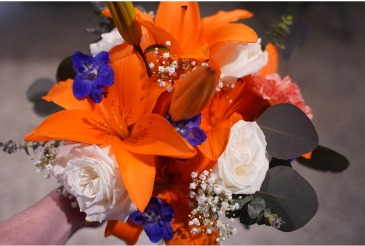 Vibrant & Punchy  Prom Bouquet in South Milwaukee, WI | PARKWAY FLORAL INC.