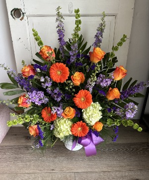 Vibrant Remembrance Spray Funeral Spray